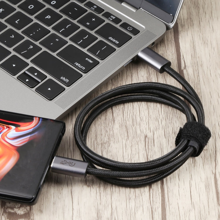 Cable de datos trenzado USB-C/tipo C macho a USB-C/tipo C macho de 20 Gbps, 0.5m, 1m, 1.5m, 2m, 3m