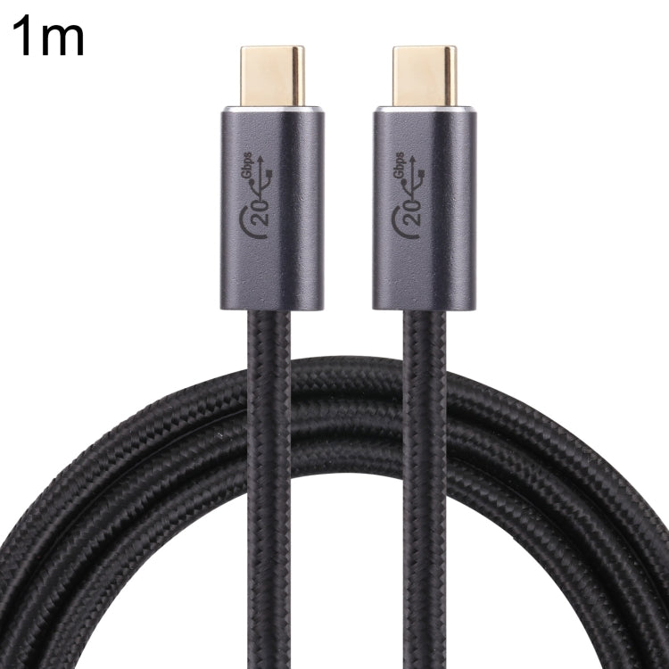 Cable de datos trenzado USB-C/tipo C macho a USB-C/tipo C macho de 20 Gbps, 0.5m, 1m, 1.5m, 2m, 3m