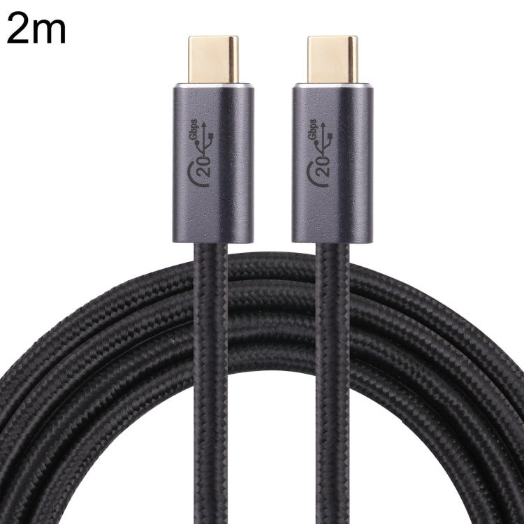 Cable de datos trenzado USB-C/tipo C macho a USB-C/tipo C macho de 20 Gbps, 0.5m, 1m, 1.5m, 2m, 3m