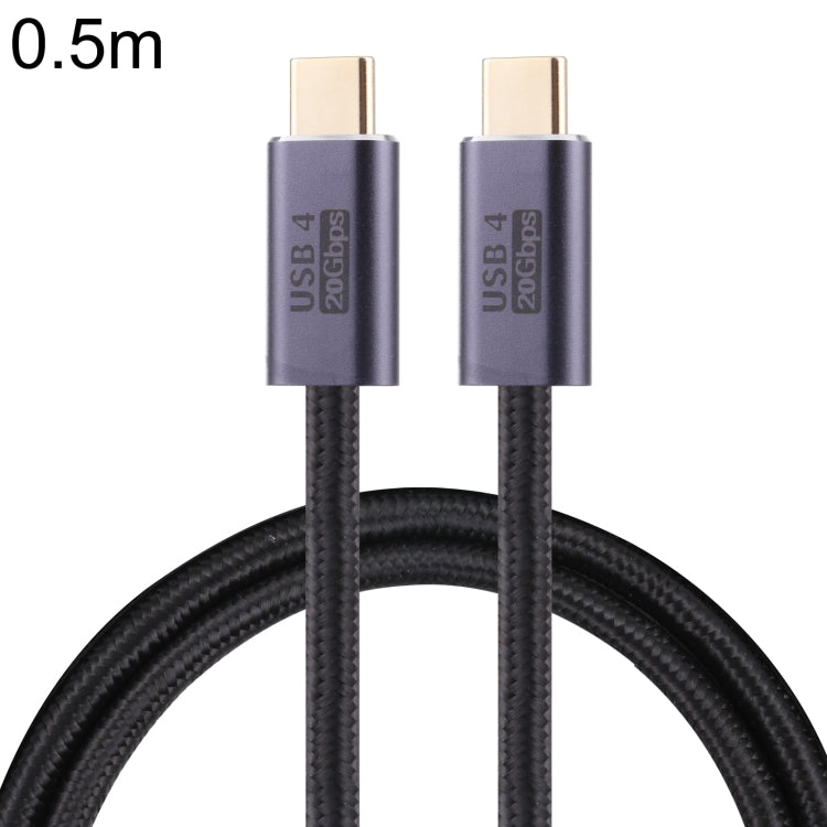 Cable de datos trenzado USB 4 USB-C/Tipo-C macho a USB-C/Tipo-C macho de 20 Gbps, 0.5m, 1m, 1.5m, 2m, 3m