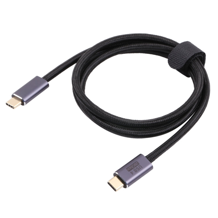 Cable de datos trenzado USB 4 USB-C/Tipo-C macho a USB-C/Tipo-C macho de 20 Gbps, 0.5m, 1m, 1.5m, 2m, 3m