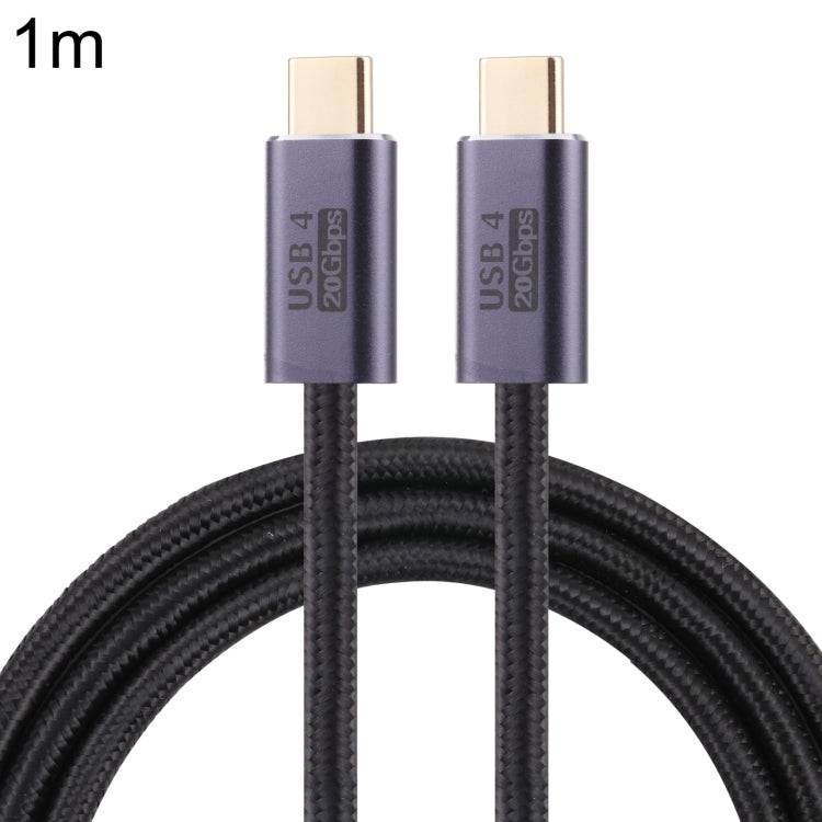 Cable de datos trenzado USB 4 USB-C/Tipo-C macho a USB-C/Tipo-C macho de 20 Gbps, 0.5m, 1m, 1.5m, 2m, 3m