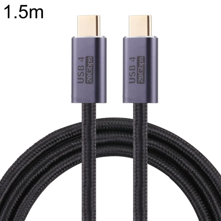 Cable de datos trenzado USB 4 USB-C/Tipo-C macho a USB-C/Tipo-C macho de 20 Gbps, 0.5m, 1m, 1.5m, 2m, 3m