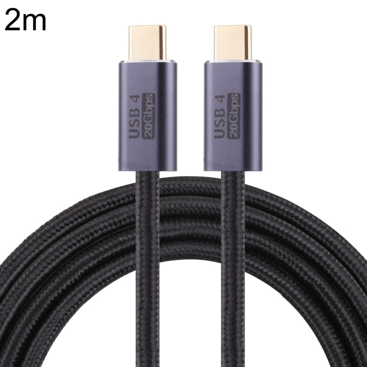 Cable de datos trenzado USB 4 USB-C/Tipo-C macho a USB-C/Tipo-C macho de 20 Gbps, 0.5m, 1m, 1.5m, 2m, 3m
