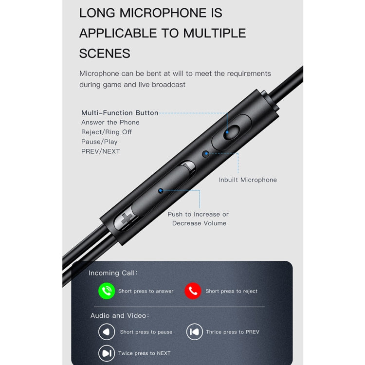 awei ES-180i In-ear E-sports Auricular con cable y micrófono, ES-180i