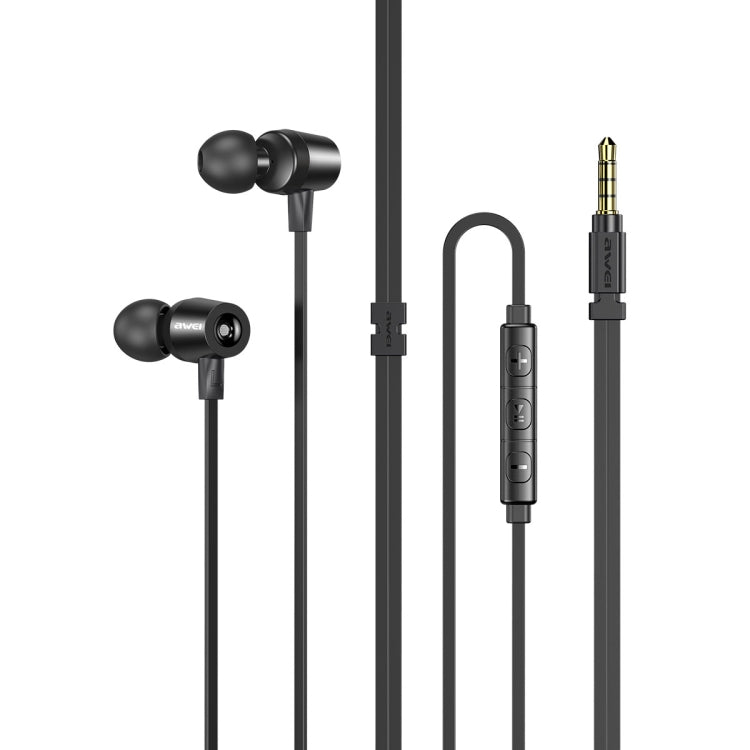 awei L1 Stereo Surround In-ear Auricular con cable, L1(Black), L1(Grey)