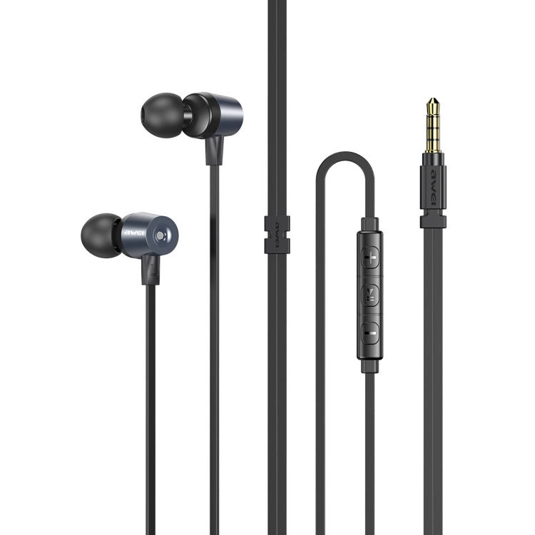 awei L1 Stereo Surround In-ear Auricular con cable, L1(Black), L1(Grey)