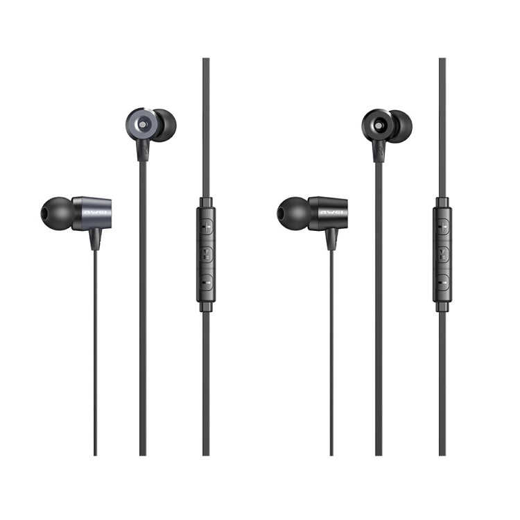 awei L1 Stereo Surround In-ear Auricular con cable, L1(Black), L1(Grey)