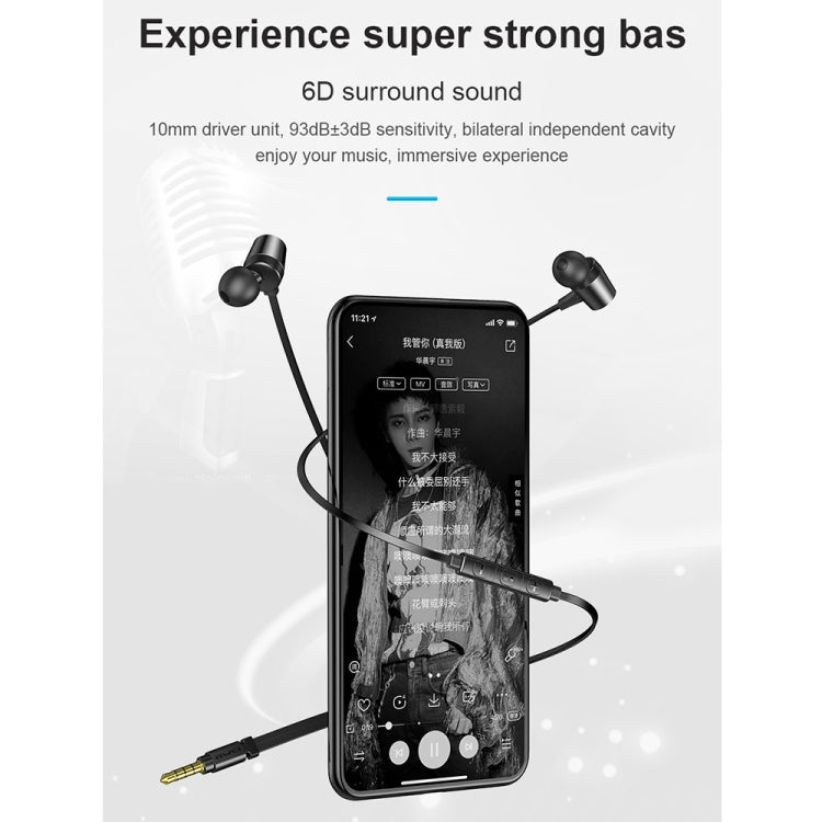 awei L1 Stereo Surround In-ear Auricular con cable, L1(Black), L1(Grey)