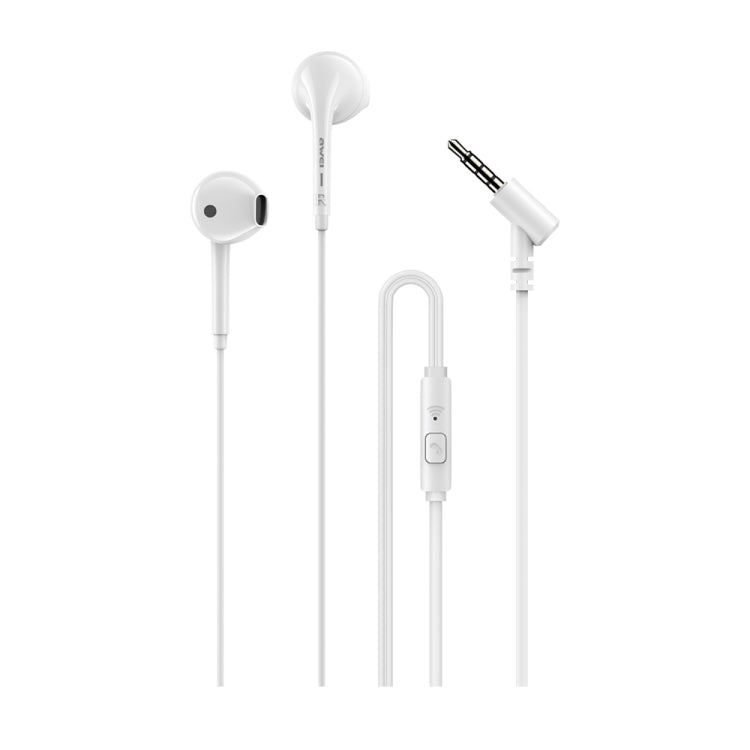 awei PC-7 Mini Stereo Semi In-ear Auricular con cable, PC-7(Black), PC-7(White)