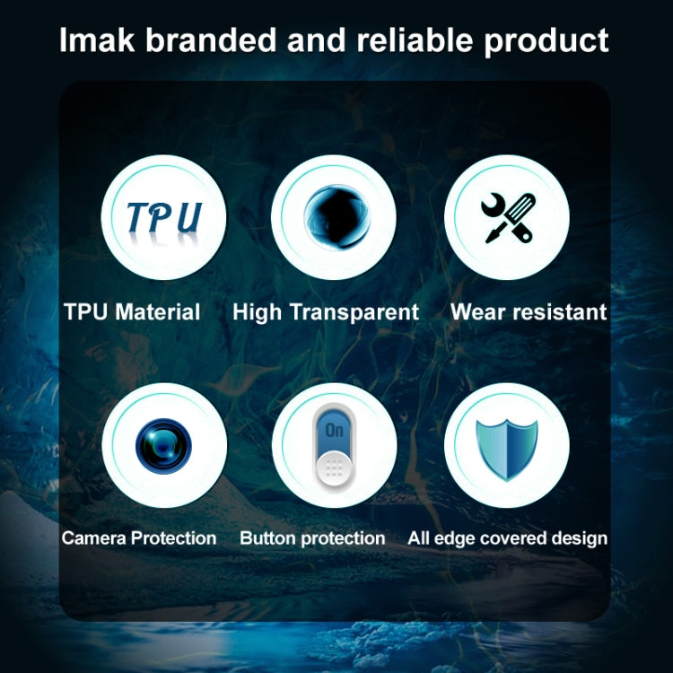 Estuche para teléfono de TPU transparente de la serie imak UX-5, For iPhone 13 mini, For iPhone 13 Pro, For iPhone 13 Pro Max