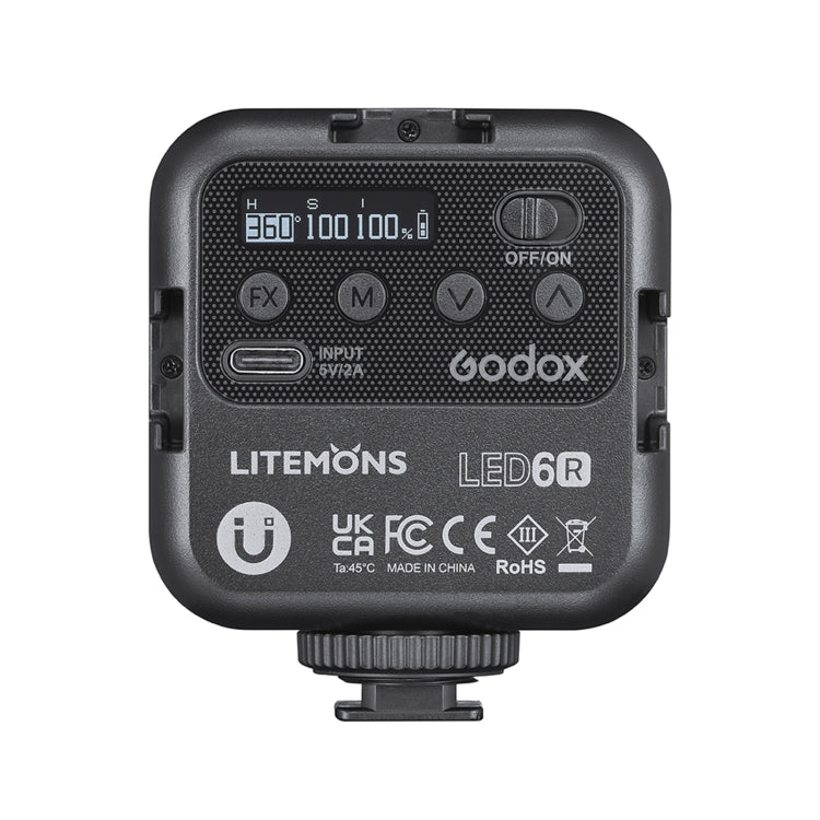 Luz de relleno para grabación de vídeo LED Godox LED-6R RGB, LED-6R