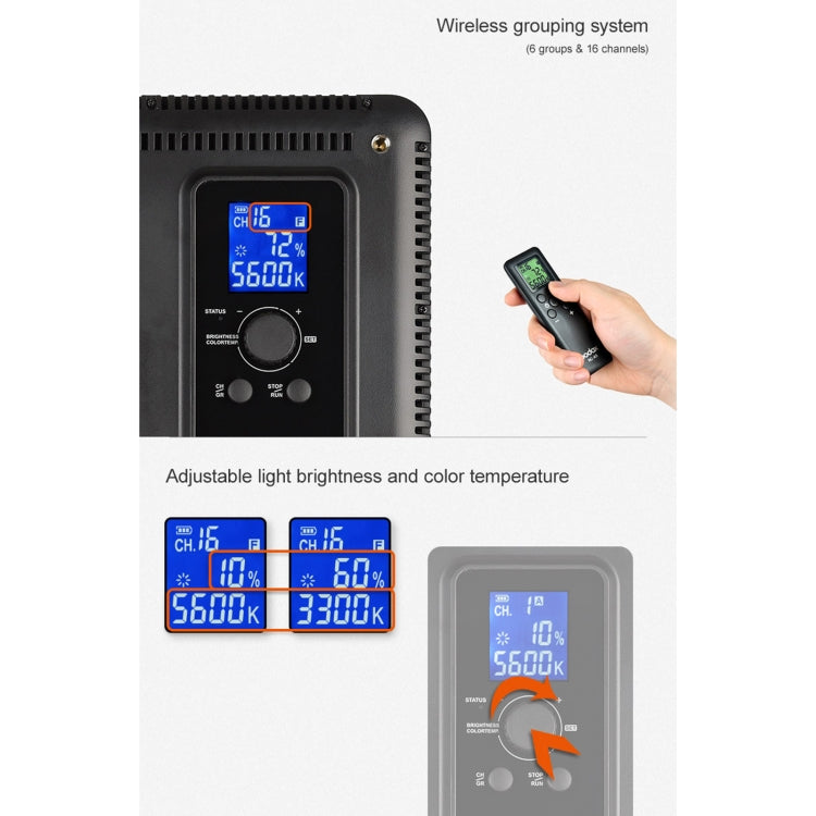 Luz LED para grabación de vídeo Godox LEDP260C, LEDP260C