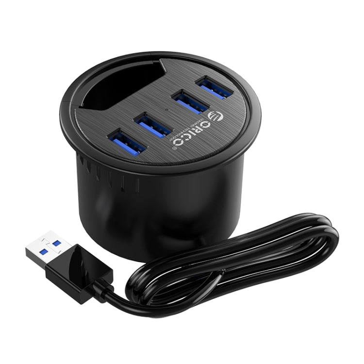ORICO DESK-4U-BK Concentrador de escritorio multifunción con 4 puertos USB 3.0