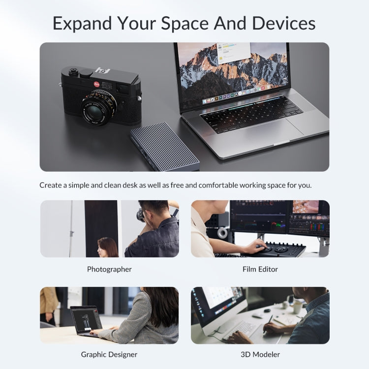Estación de acoplamiento de doble bahía ORICO TB3-S2 Thunderbolt 3 M.2, TB3-S2
