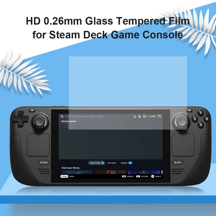 Película de vidrio templado 9H 2.5D de 0,26 mm, For Deck Game Console (1 PC)