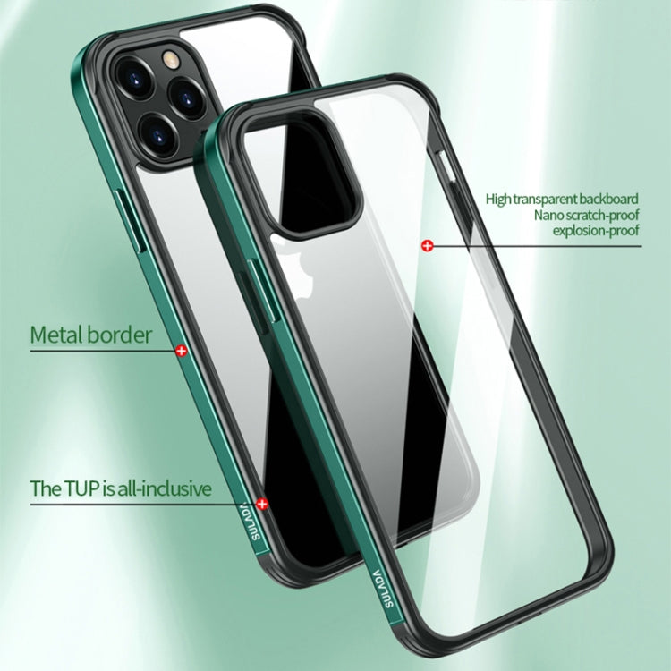 Marco de metal SULADA + Nano Glass + TPU Phone Case, For iPhone 13 mini, For iPhone 13, For iPhone 13 Pro, For iPhone 13 Pro Max