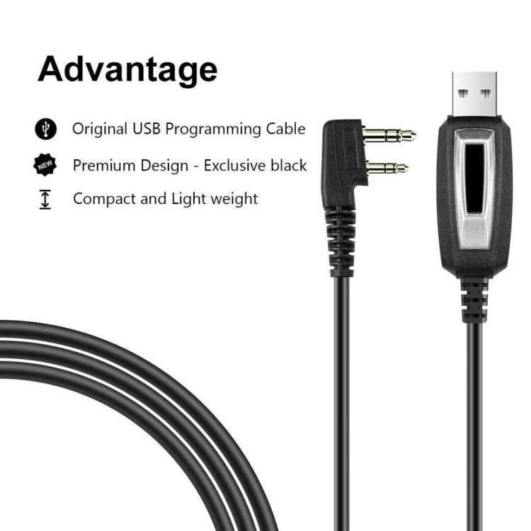 RETEVIS J9110P Cable de programación USB dedicado para la serie RT3S EDA0014386 / EDA0014407, J9110P