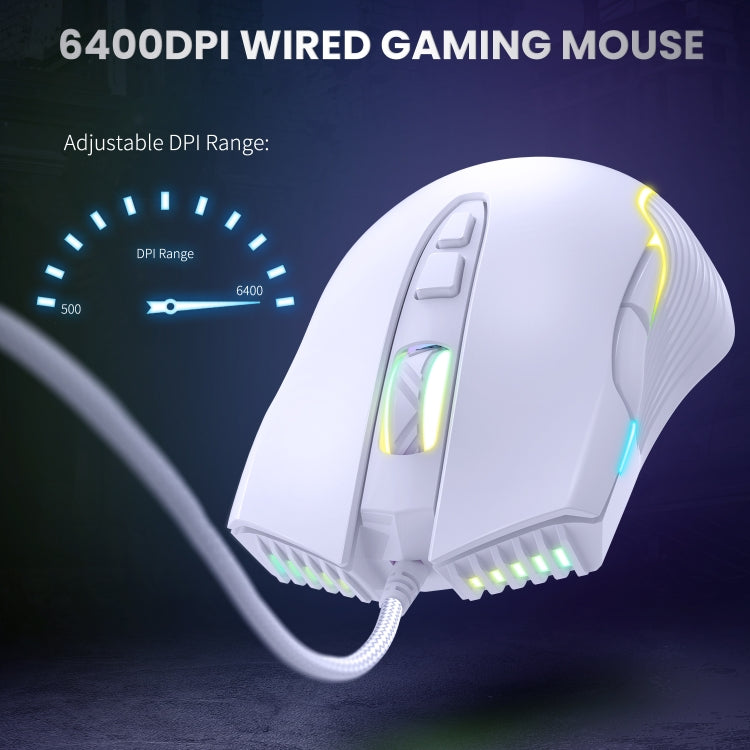 Ratón con cable ONIKUMA CW905 RGB con iluminación, CW905 Wired Mouse(Red Orange Green), CW905 Wired Mouse(Purple), CW905 Wired Mouse(White), CW905 Wired Mouse(Pink), CW905 Wired Mouse(Black), CW905 Wired Mouse(Peach)