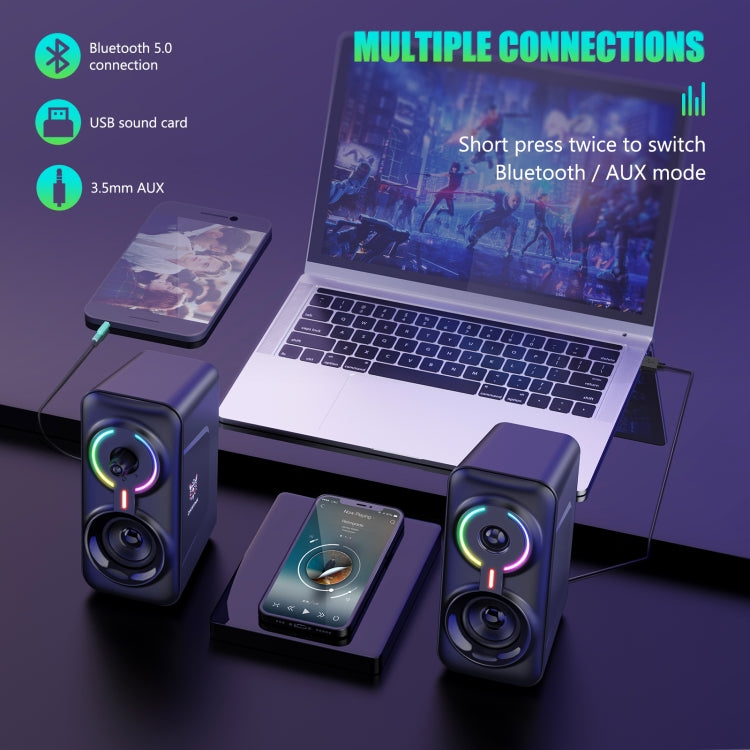 ONIKUMA L6 RGB Lighting Computer Audio con función Bluetooth, L6