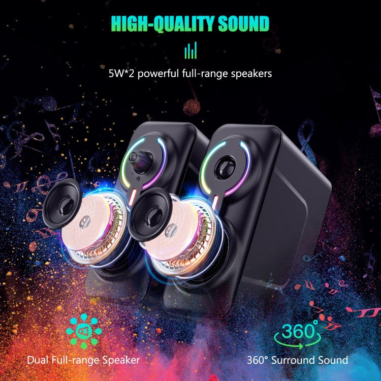 ONIKUMA L6 RGB Lighting Computer Audio con función Bluetooth, L6