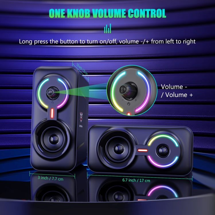 ONIKUMA L6 RGB Lighting Computer Audio con función Bluetooth, L6