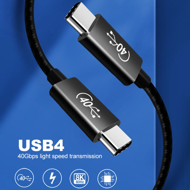 Cable de datos de función completa PD 100W USB-C / Type-C a USB-C / Type-C Thunderbolt 4, 0.5m, 1m, 1.5m, 2m