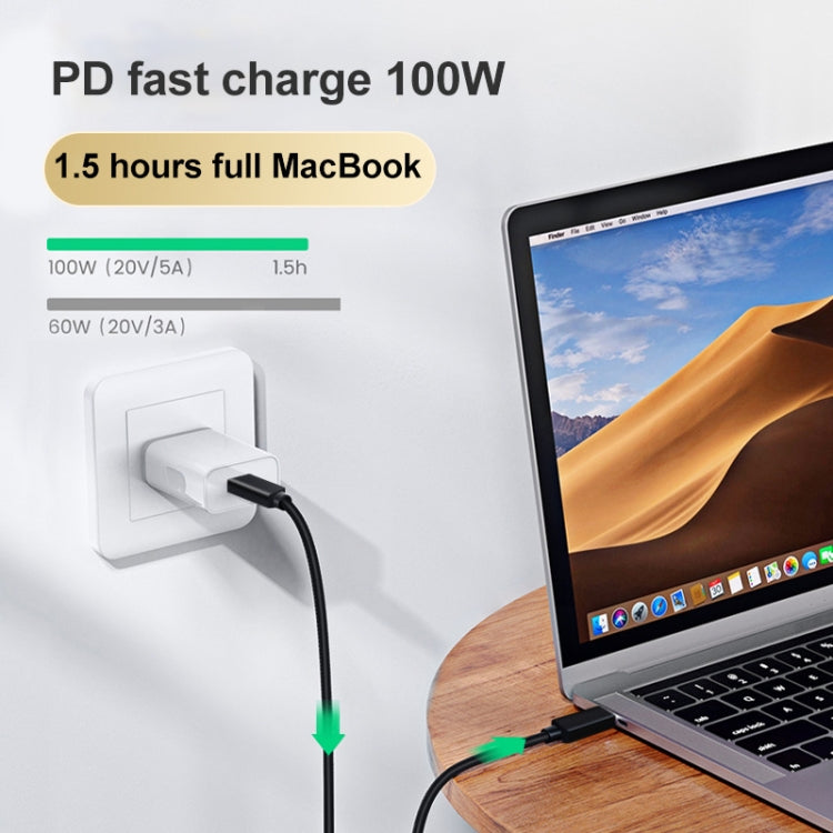 Cable de datos de función completa PD 100W USB-C / Type-C a USB-C / Type-C Thunderbolt 4, 0.5m, 1m, 1.5m, 2m