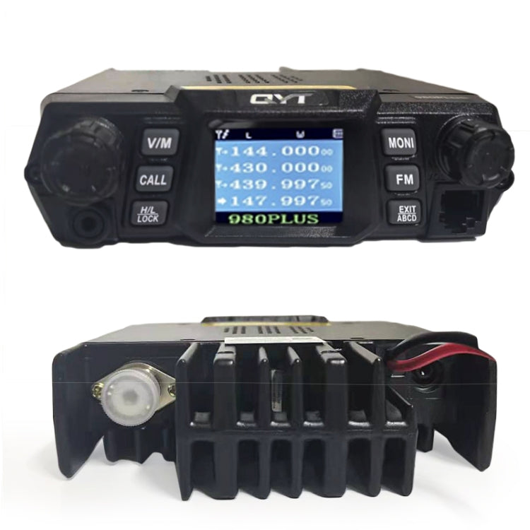 Estación de radio móvil de doble banda QYT KT-980 Plus 75W (VHF) / 55W (UHF) para vehículo, KT-980 Plus