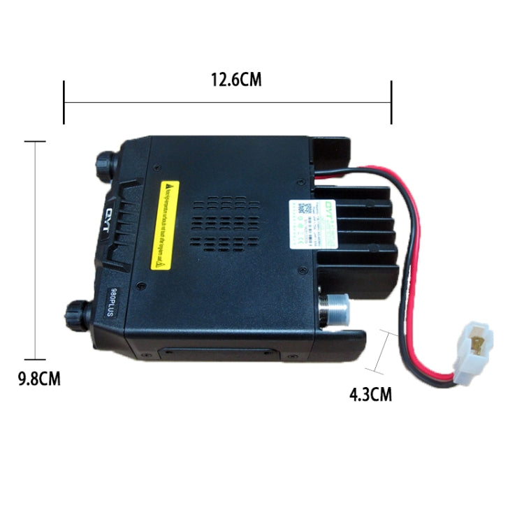 Estación de radio móvil de doble banda QYT KT-980 Plus 75W (VHF) / 55W (UHF) para vehículo, KT-980 Plus