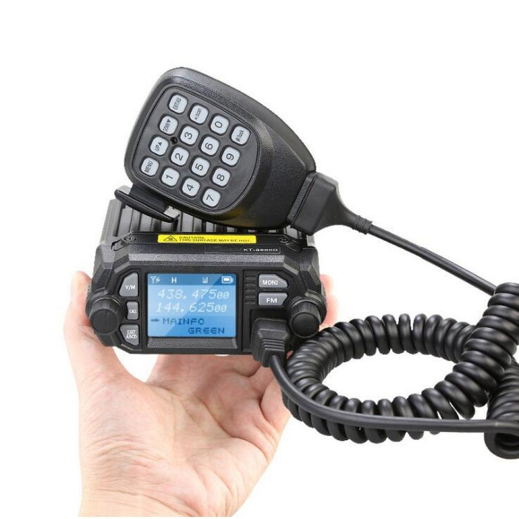 QYT KT-8900D Mini 25W Walkie Talkie de radio móvil de doble banda para automóvil, KT-8900D