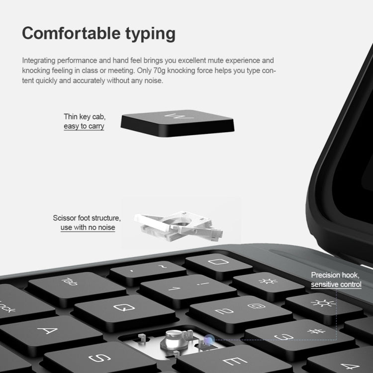 Funda protectora inteligente para tableta con teclado táctil Bluetooth NILLKIN, For iPad Air 10.9 2020 / Air 4 / Air 5 / Pro 11 2020 / 2021 / 2022