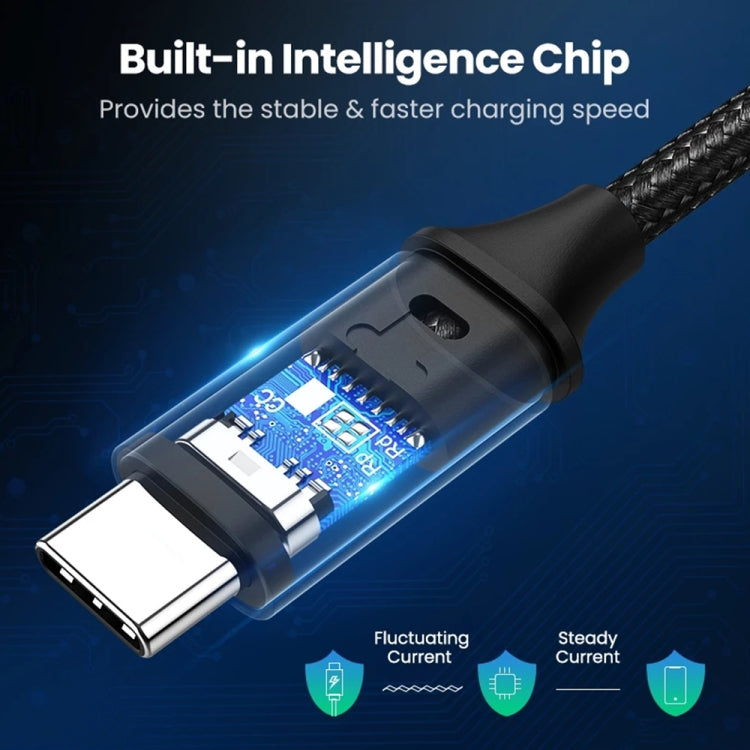 Cable de datos USB-C/Tipo-C macho a USB-C/Tipo-C macho Thunderbolt 3, 30cm, 50cm, 80cm, 1m, 1.2m