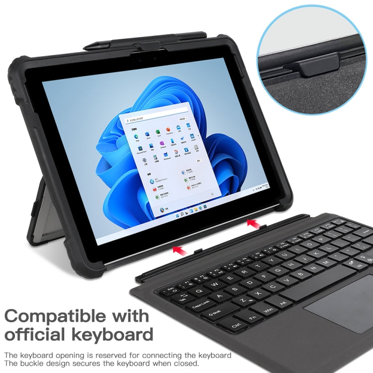 Estuche para portátil con correa de mano transparente de acrílico, For MicroSoft Surface Pro 8, For MicroSoft Surface Pro 4 / 5 / 6 / 7 / 7+, For MicroSoft Surface Go 1 / 2 / 3