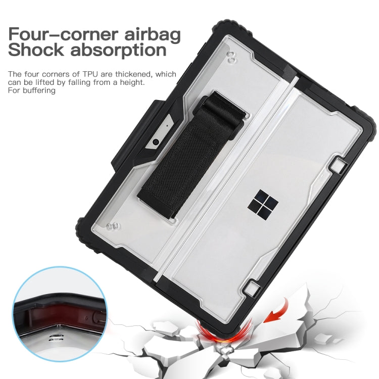 Estuche para portátil con correa de mano transparente de acrílico, For MicroSoft Surface Pro 8, For MicroSoft Surface Pro 4 / 5 / 6 / 7 / 7+, For MicroSoft Surface Go 1 / 2 / 3