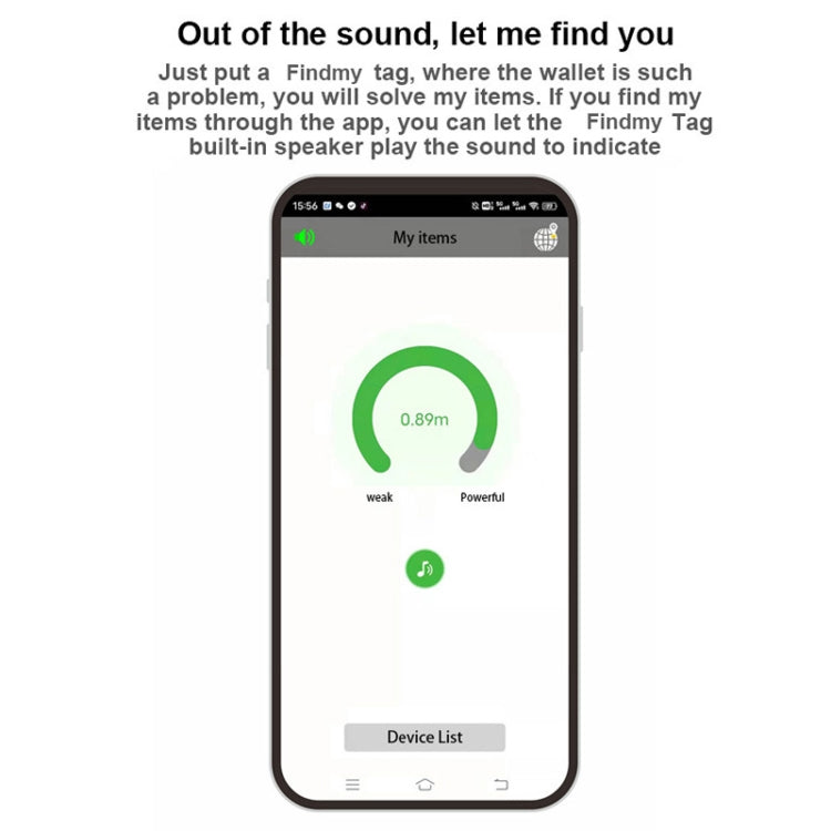 Find My Tag Square Smart Bluetooth Anti-perdida Localizador de alarma Rastreador, Square (White), Square (Black)