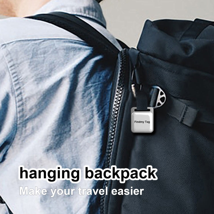 Find My Tag Square Smart Bluetooth Anti-perdida Localizador de alarma Rastreador, Square (White), Square (Black)