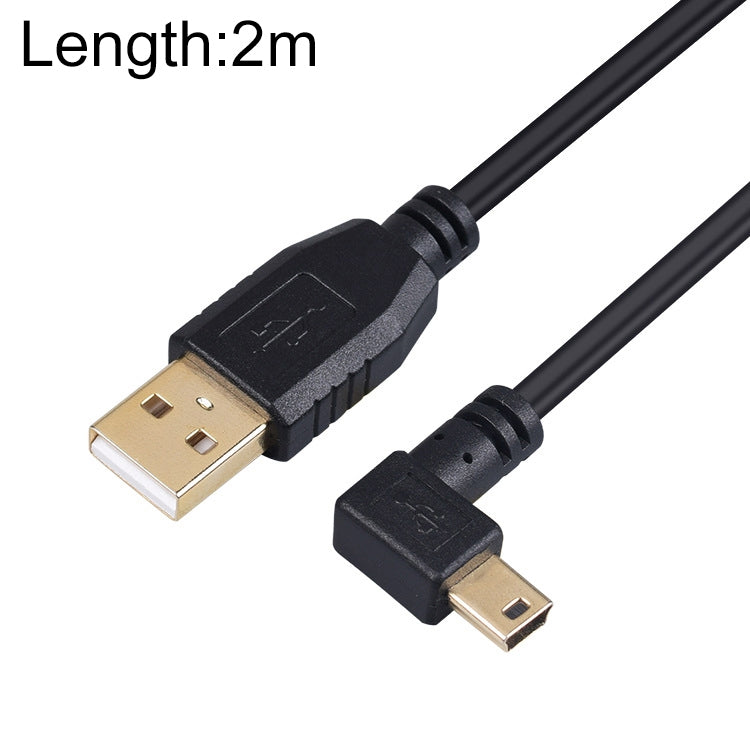 Codo Mini 5 pines a cable de datos de extensión de cámara USB 2.0, 1.5m, 2m, 3m, 5m, 10m, 15m, 20m
