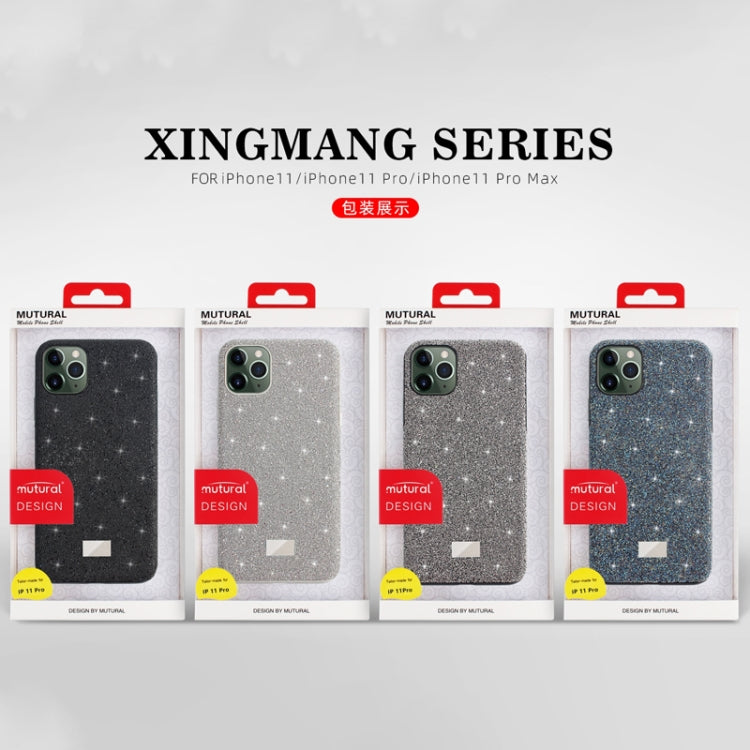 Mutural TPU + PC + Estuche protector de tela de diamante, For iPhone 11 Pro, For iPhone 11, For iPhone 11 Pro Max