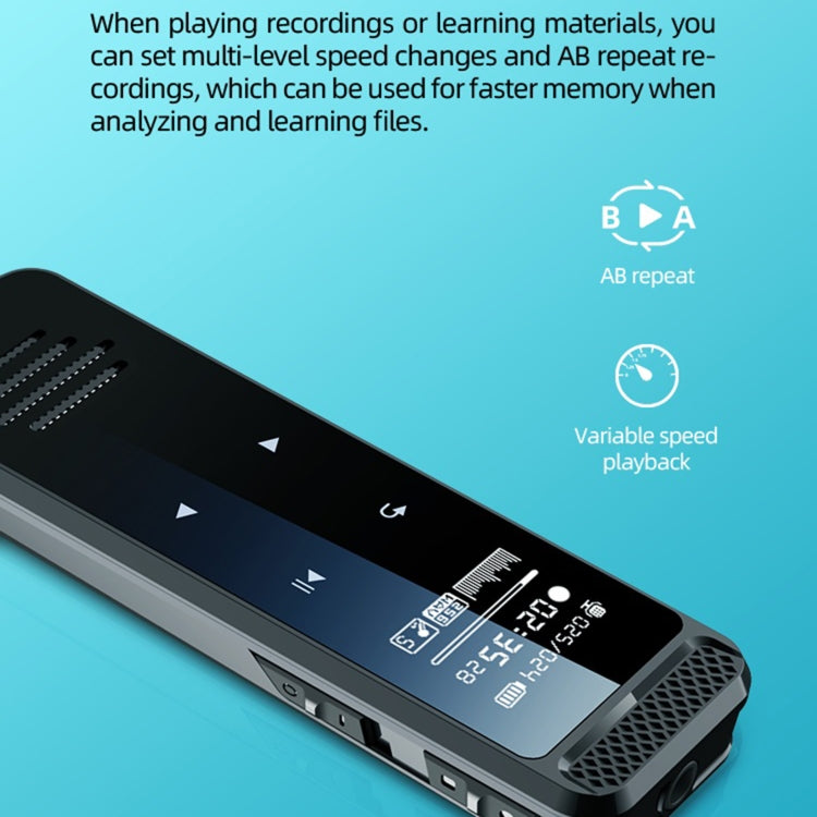 Lápiz de grabación de control de voz Q55 Smart HD con reducción de ruido, No Memory, 4GB, 8GB, 16GB, 32GB