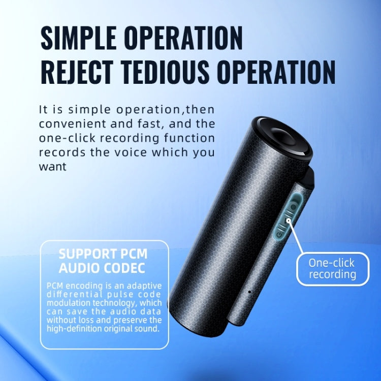 Q76 Smart HD Reducción de ruido Control de voz Pluma de grabación magnética fuerte, 4GB, 8GB, 16GB, 32GB