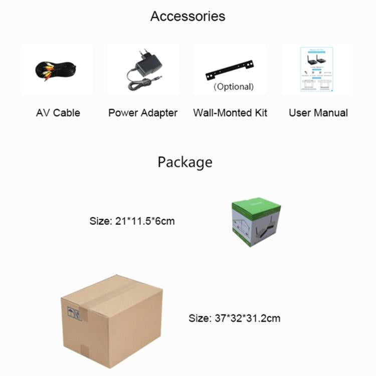 Measy AV530-2 5.8GHz Transmisor inalámbrico de audio / video + 2 receptores, Distancia de transmisión: 300 m,, Black EU Plug, Black AU Plug, Black UK Plug, Silver UK Plug, Silver AU Plug, Silver EU Plug