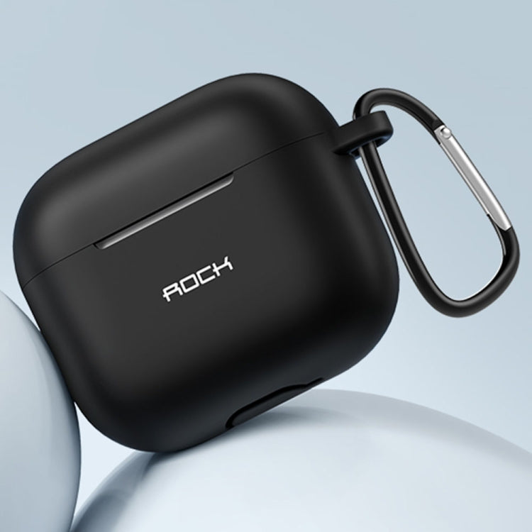 Funda protectora de silicona para auriculares ROCK RPC3013 con gancho para AirPods 3