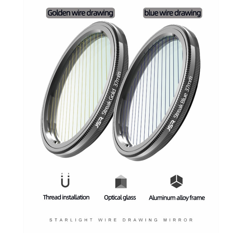 Filtro de lente de cámara de dibujo JSR Starlight, 37mm, 43mm, 46mm, 49mm, 52mm, 55mm, 58mm, 62mm, 67mm, 72mm, 77mm, 82mm, 86mm, 95mm, 105mm