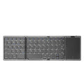 B089T Teclado Bluetooth plegable recargable con panel táctil, B089T(Grey), B089T  (Silver), B089T (Black)
