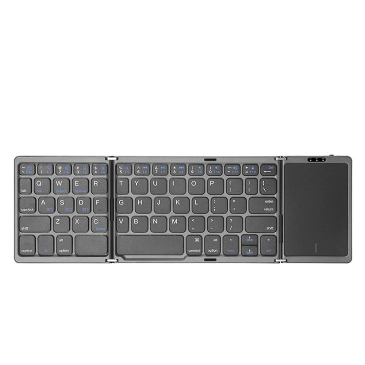 B089T Teclado Bluetooth plegable recargable con panel táctil, B089T(Grey), B089T  (Silver), B089T (Black)