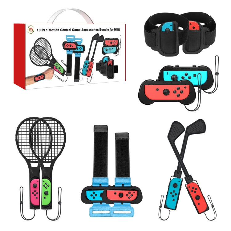JYS JYS-NS215 Juego de accesorios deportivos somatosensoriales 10 en 1 para Nintendo Switch, JYS 10 In 1