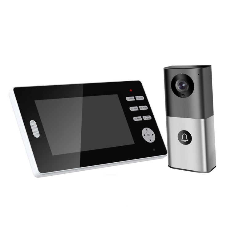 Timbre video inalámbrico 2.4G 720P compatible con visión nocturna, conversación y monitor