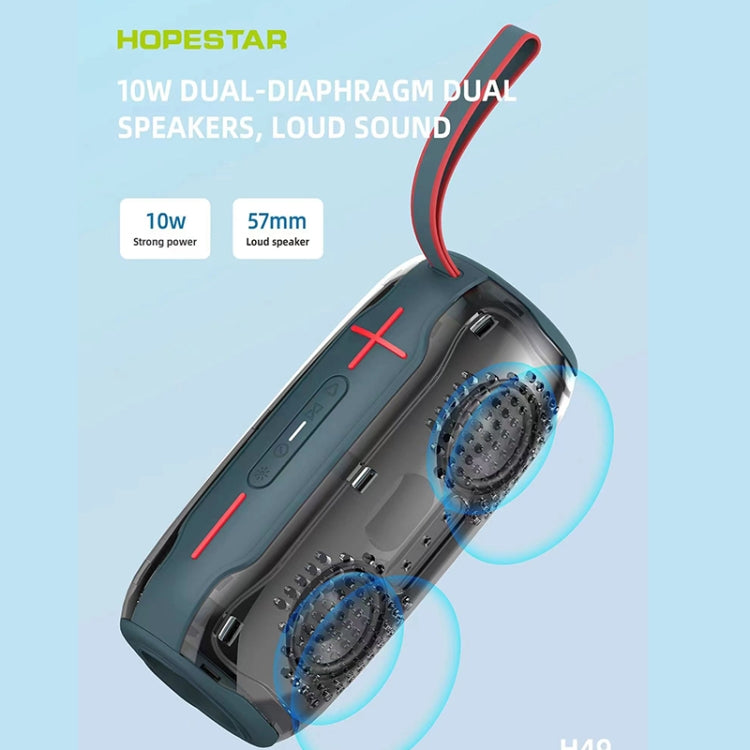 HOPESTAR H49 RGB Light TWS Altavoz Bluetooth inalámbrico a prueba de agua