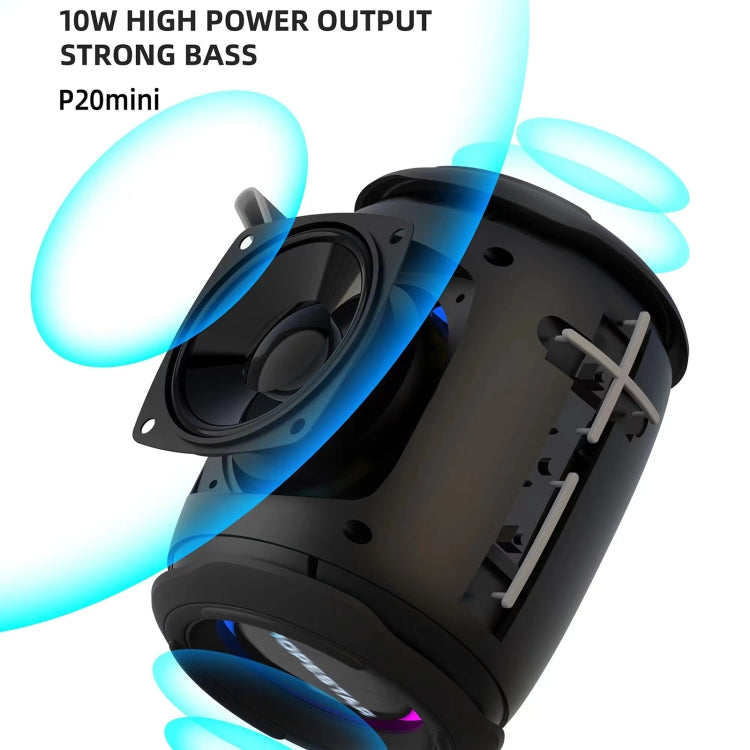 HOPESTAR P20 mini Altavoz Bluetooth inalámbrico a prueba de agua, P20 mini(Black), P20 mini(Red), P20 mini(Grey), P20 mini(Blue)